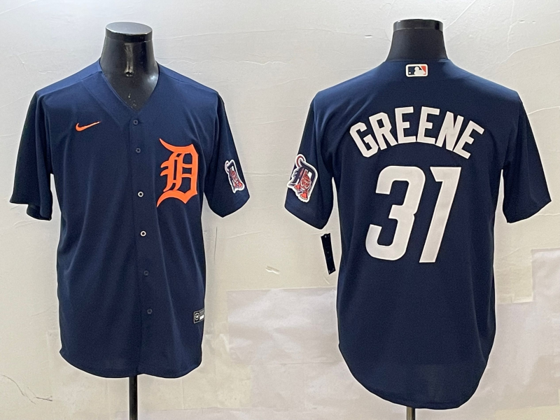 Men's Detroit Tigers Riley Greene #31 Navy Limited Jersey